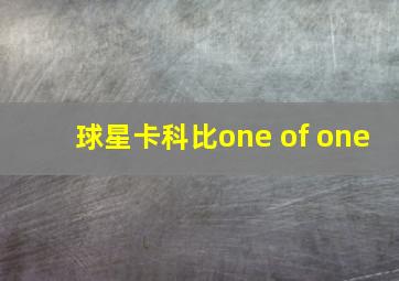 球星卡科比one of one